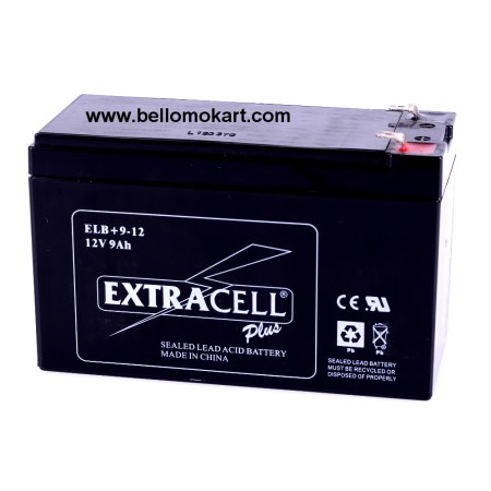 Batteria EXTRACELL 12v  9Ah per motori tag