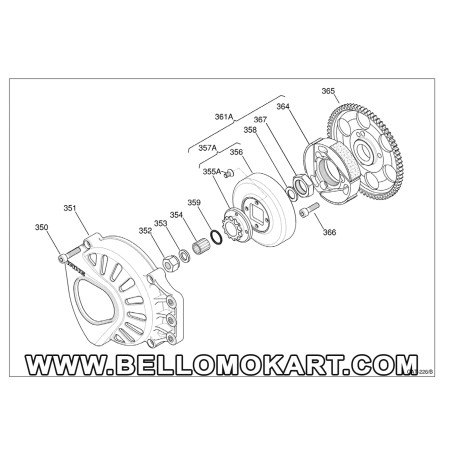 Calotta (campana) frizione  iame X30