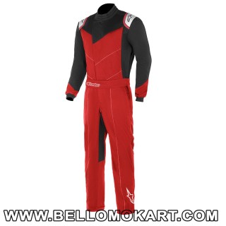 Tuta alpinestars kart indoor nero rosso