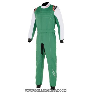 Tuta alpinestars kart K-MX9 V2  verde bianco rosso