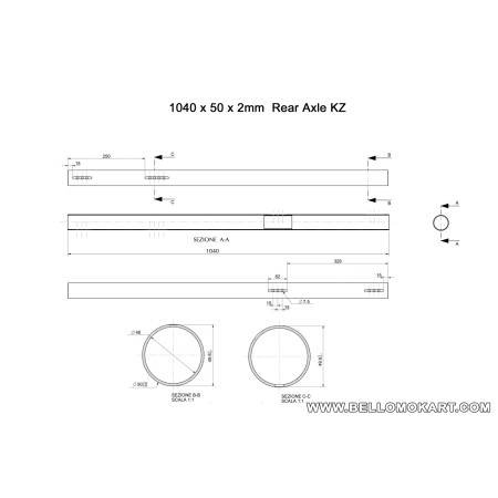 assale speciale 50 x 1040 mm High Quality