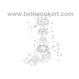 distanziale scarico 3 mm  iame KZ-KF