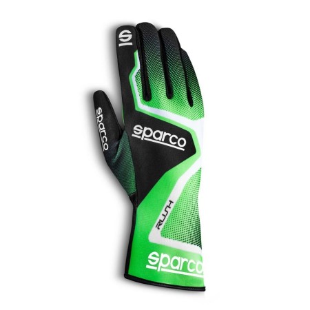 Sparco gloves rush green fluo/black