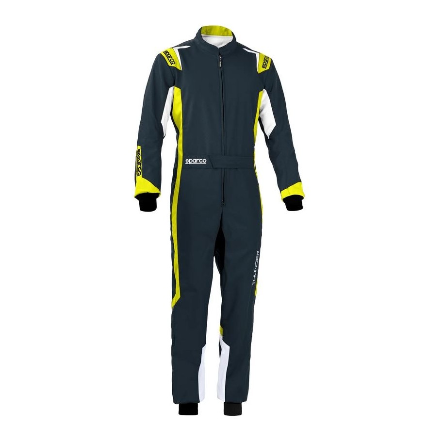 Sparco kart suit Thunder grey/yellow fluo