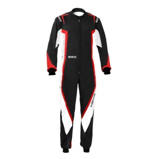 Sparco kart suit kerb black/white/red