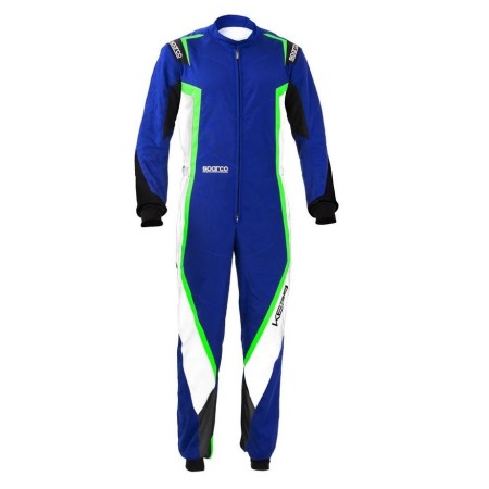 Sparco kart suit kerb blu/black/white/green fluo