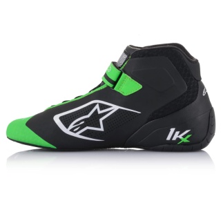 Scarpe kart Alpinestars Tech-1 KX Nero/verde fluo/bianco