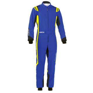 Sparco kart suit Thunder dark blue/fluo yellow