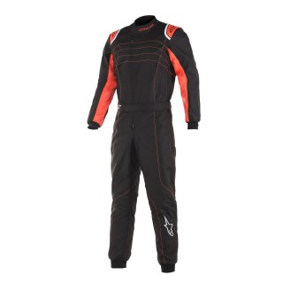 Alpinestars KMX-9 V2 kart suit Black/Red fluo