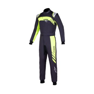 Tuta kart bambino Alpinestars KMX-9 V2 Graphic 3 Nero/Giallo fluo