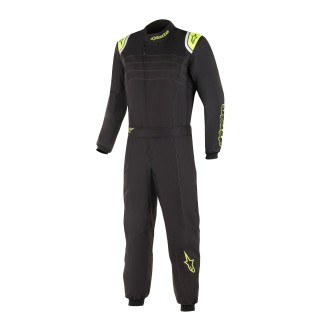 Alpinestars Youth KMX-9 V2 kart suit Black/Yellow fluo