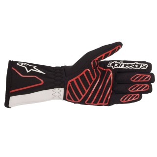 Guanti Alpinestars Tech-1 K V2 Nero/Bianco/Rosso