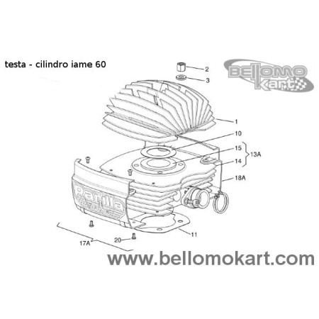 Guarnizione testa mini/baby sp. 0.05