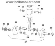 piston - crankshaft - connecting rod 