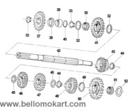 gearbox secondary shaft